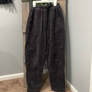Wild Fable, Gray Corduroy Wide Legged Pants with drawstring waist XS